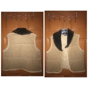 Brown and cream vest perfect for winter !
